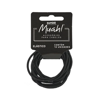 Elástico Muah Sem Metal Preto