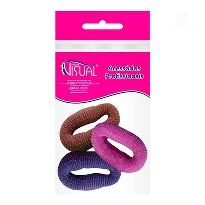 Imagem do produto Elastico Rabico Liso Para Cabelo M 3 Uni