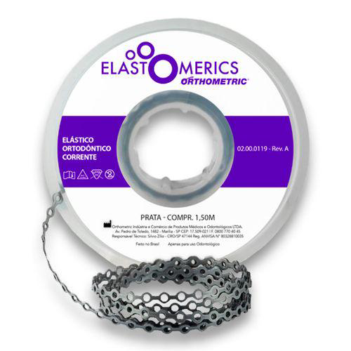 Imagem do produto Elastômeros Corrente 1,5M Prata Orthometric