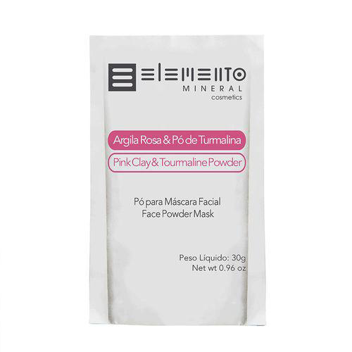 Elemento Mineral Argila Rosa Com Pó De Turmalina 30G Elemento Mineral