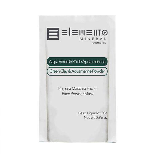 Imagem do produto Elemento Mineral Argila Verde Com Pó De Águamarinha 30G Elemento Mineral