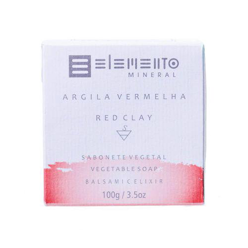 Imagem do produto Elemento Mineral Sabonete Argila Vermelha 100G Elemento Mineral
