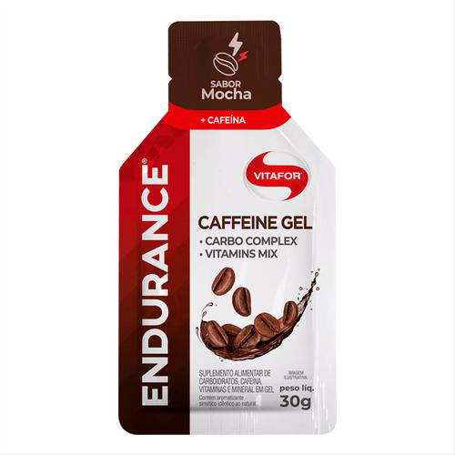 Endurance Caffeine Carboidrato Em Gel Mocha Vitafor 30G