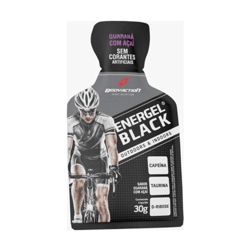 Energel Black Em Sachê Sabor Guaraná Com Açaí Sem Glúten