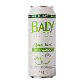 Imagem do produto Energético Baly Energy Drink Maçã Verde Zero Açúcar 473Ml