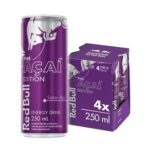 Imagem do produto Energético Red Bull Energy Drink, Açaí, 250 Ml 4 Latas