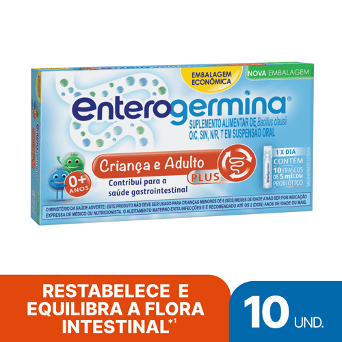 Imagem do produto Enterogermina Plus 5Ml Com 10 Flaconetes