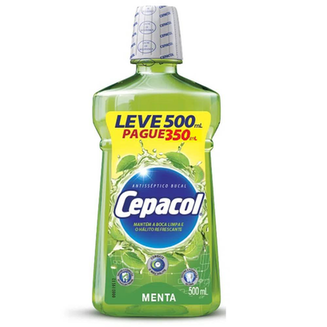 Imagem do produto Enxaguante Antisséptico Bucal Cepacol Menta Com 500Ml 500Ml