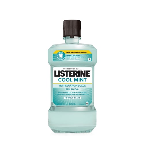 Enxaguante Bucal Antisséptico Listerine Cool Mint Zero 1L