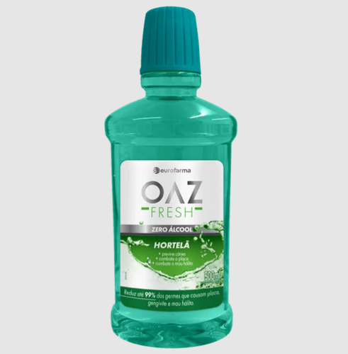Enxaguante Bucal Oaz Fresh Sabor Hortelã - 500Ml Zero Álcool