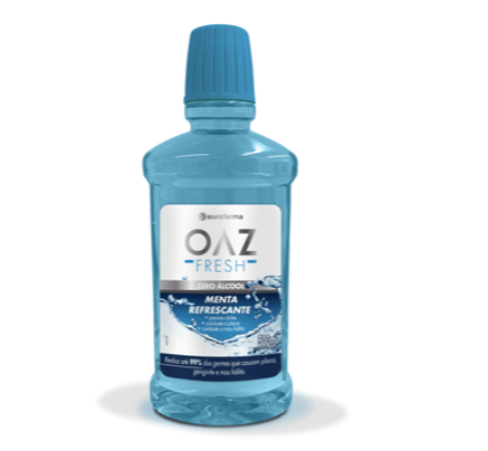 Imagem do produto Enxaguante Bucal Oaz Fresh Sabor Menta Refrescante - 500Ml Zero Álcool