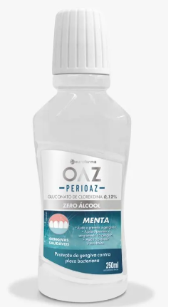 Enxaguante Bucal Oaz Perioaz Menta - 250Ml Zero Álcool