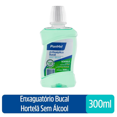 Enxaguatório Bucal Panvel Oral System Hortelã S/ Álcool 300Ml 18