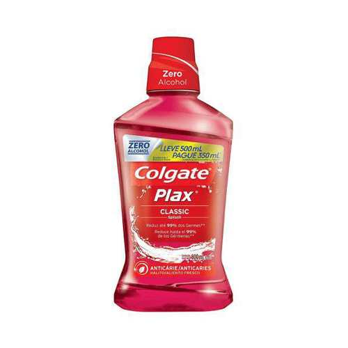 Enxaguatório Bucal Plax Classic - Leve 500 Ml Pague 350 Ml