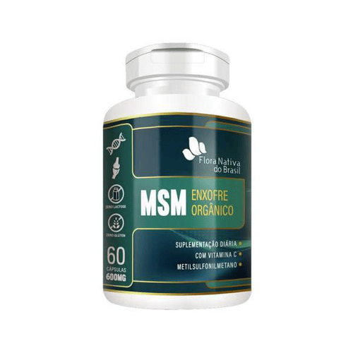 Imagem do produto Enxofre Organico Msm 600Mg 60 Capsulas Flora Nativa A