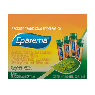 Eparema 4 Flaconetes De 10Ml Sabor Horte