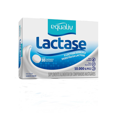 Equaliv Lactase 10.000 U.Fcc 30 Comprimidos Mastigáveis