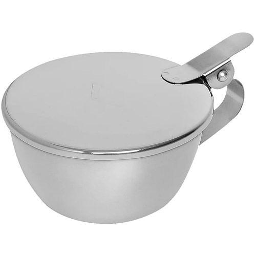 Escarradeira Inox Fami Com Tampa 9X5 Cm Aconox