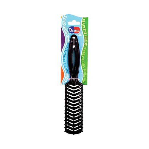 Escova Cabelo Darma Flex Reta Preta Referência 353