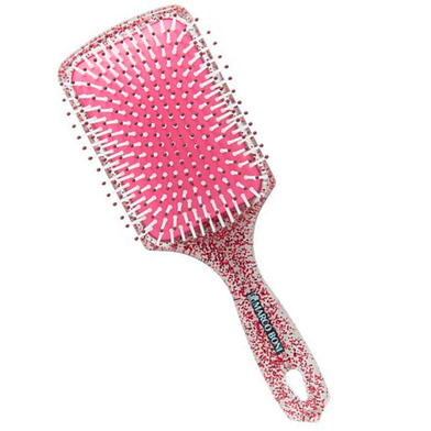 Imagem do produto Escova De Cabelo Raquete Nylon Glitter Marco Boni Vermelho