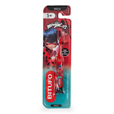 Escova De Dente Bitufo Kids Miraculous 1 Unidade 1 Unidade