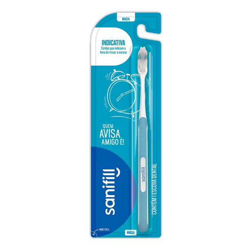 Imagem do produto Escova De Dente Sanifill Indicativa Macia 1 Unidade 1 Unidade