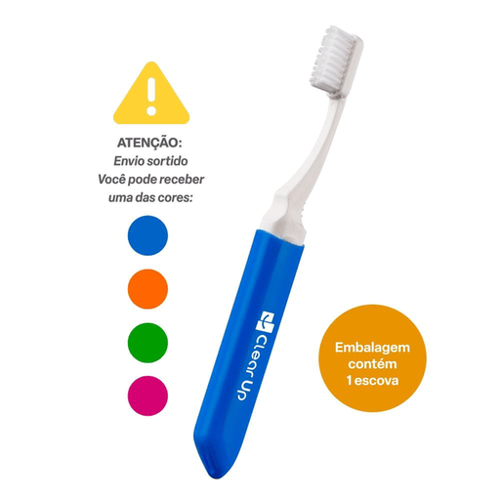 Imagem do produto Escova De Dente Travel Clear Up Com 1 Unidade Cores Sortidas Multi Saúde Hc596