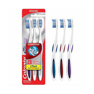 Escova Dental Colgate 360 Luminous White 3 Unidades