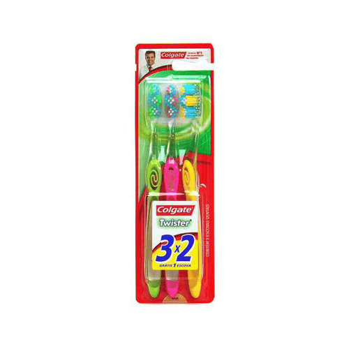 Imagem do produto Escova Dental Colgate Twister Macia 3 Unidades - Dental Colgate Twister Macia Leve 3 Pague 2