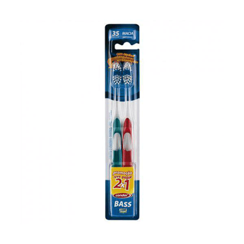 Imagem do produto Escova Dental Condor Macia Bass Leve 2Un Pague 1Un