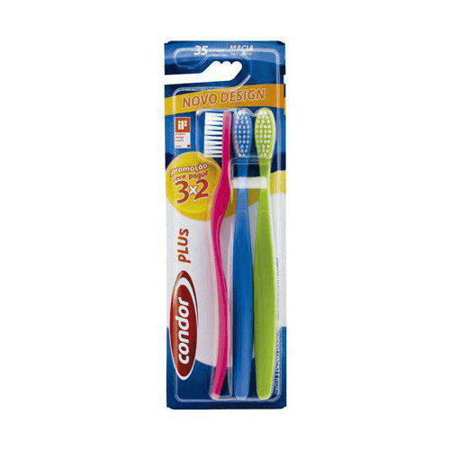 Escova Dental Condor Plus Leve 3Un Pague 2Un