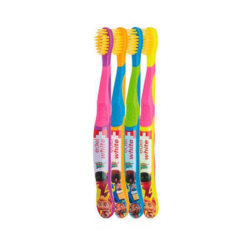 Imagem do produto Escova Dental Infantil Edel White Kids Flosserbrush Mini Beat Power Rockers Cores Sortidas 1 Unidade