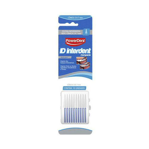 Imagem do produto Escova Dental Interdental Powerdent 3 X 7Mm Com 1 Unidade