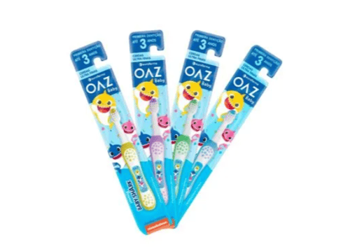 Imagem do produto Escova Dental Oaz Baby Shark - Com 1 Unidade - Cores Sortidas