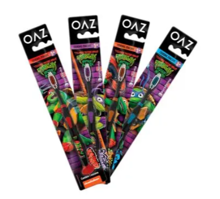 Escova Dental Oaz Tartarugas Ninjas - Com 1 Unidade - Cores Sortidas