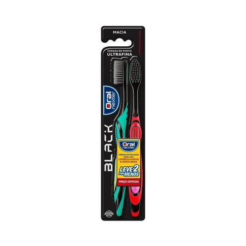 Imagem do produto Escova Dental Oral Nexter Black Macia Com 2