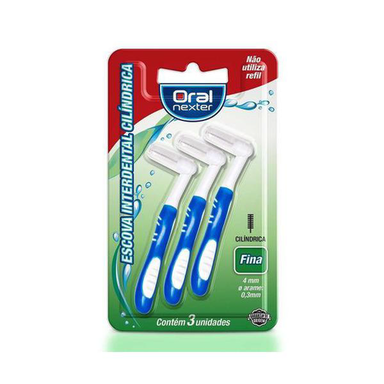Imagem do produto Escova Dental Oral Nexter Interdental Cilindrico Fina Com 3