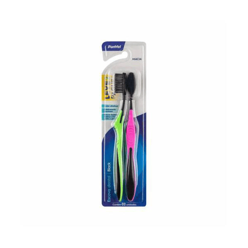 Imagem do produto Escova Dental Oral System Black Macia Leve 2 Pague 1