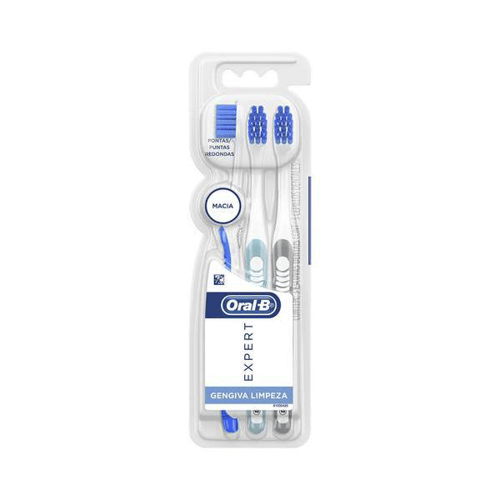 Imagem do produto Escova Dental Oralb Expert Gengiva Limpeza 3 Unidades