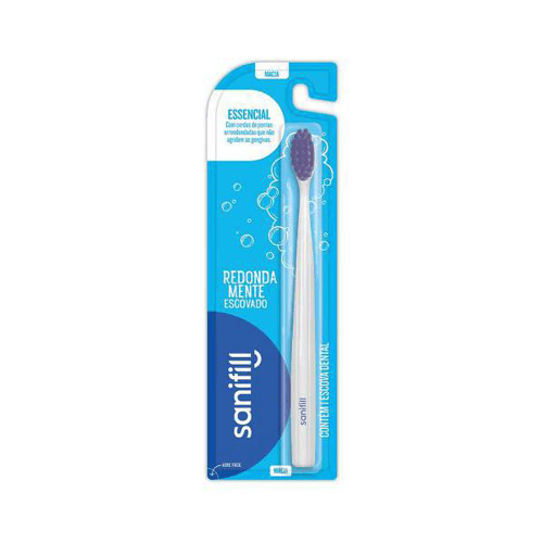 Imagem do produto Escova Dental Sanifill Essencial Macia Cores Sortidas 1 Unidade