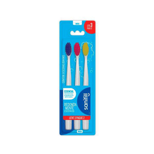 Imagem do produto Escova Dental Sanifill Essencial Macia Cores Sortidas