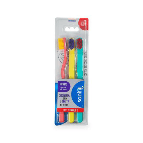 Imagem do produto Escova Dental Sanifill Infinite Extra Macia Cores Sortidas