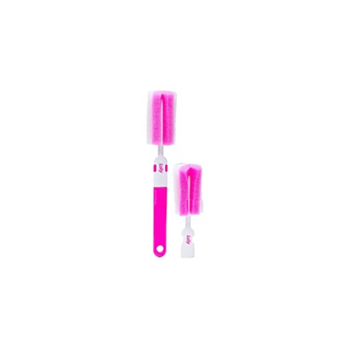 Escova P/ Limpeza Lolly 7082 Rosa Com 2 Espon