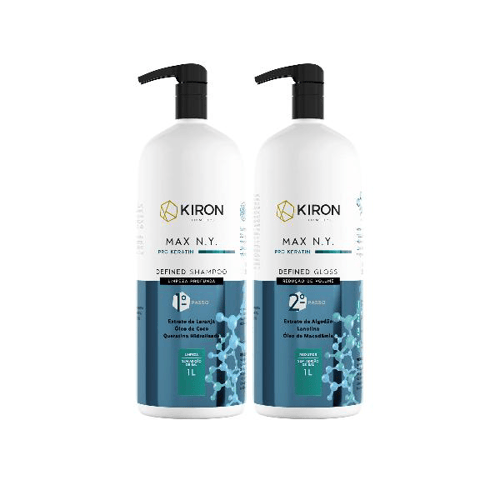 Imagem do produto Escova Progressiva Defined Gloss Pro Keratin Max N.y. Kiron 2X1l