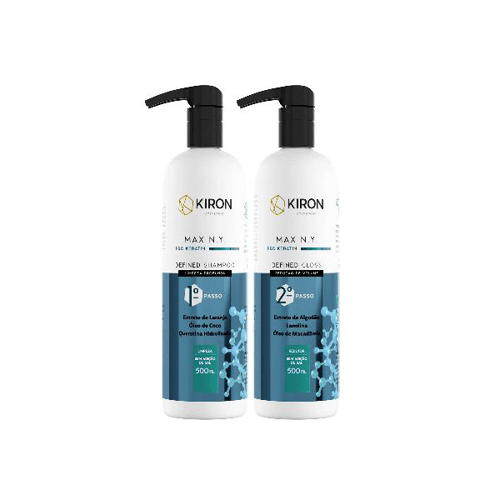 Imagem do produto Escova Progressiva Defined Gloss Pro Keratin Max N.y. Kiron 2X500ml