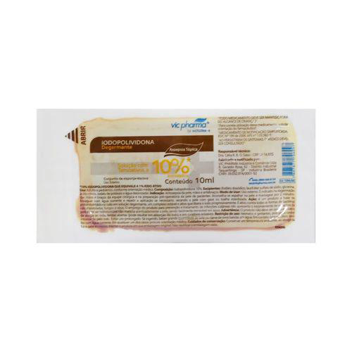 Imagem do produto Escova Pvpi 10% Solução Tópica Com Tensoativos Degermante 10Ml Vic Pharma