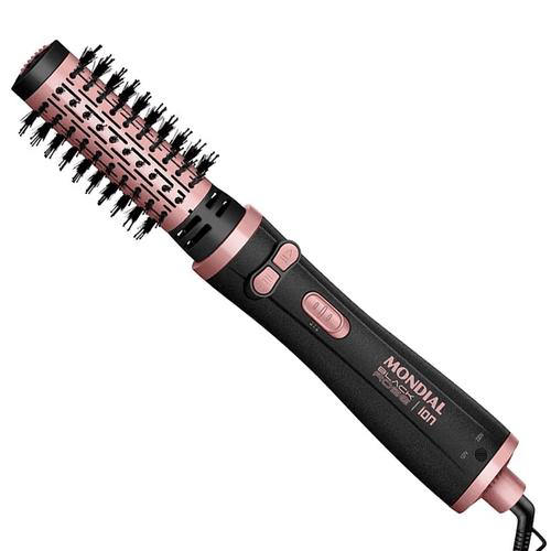 Imagem do produto Escova Rotativa Bivolt Mondial 1200W Black Rose Com Ions