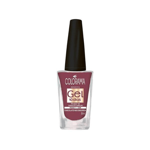 Esmalte Colorama Efeito Gel Chocolate Nao Engorda 8Ml