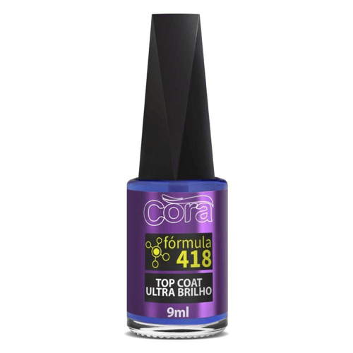 Imagem do produto Esmalte Cora Base Ultra Brilho Top Coat 418 9Ml