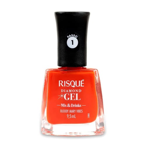 Imagem do produto Esmalte Cremos Risqué Diamond Gel Bloody Mary Vibes Com 9,5Ml 9,5Ml
